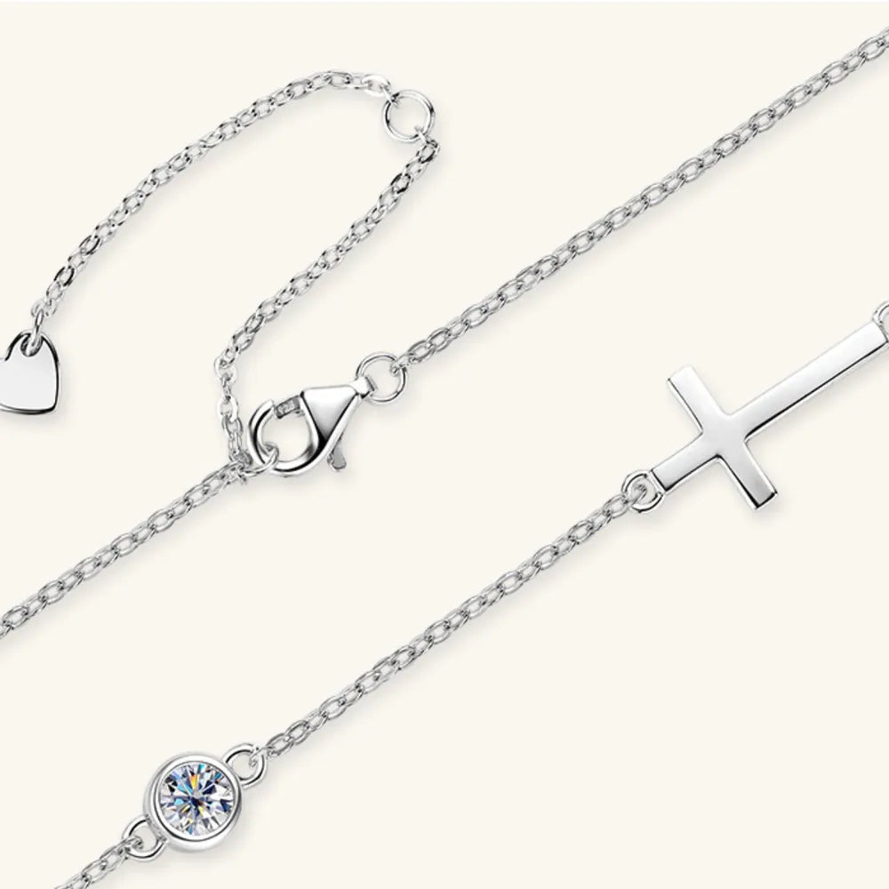 Sterling Silver Moissanite Necklace