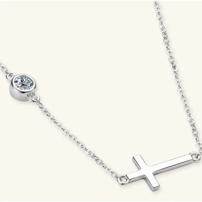 Sterling Silver Moissanite Necklace